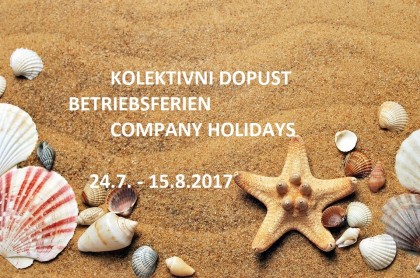 Company holidays